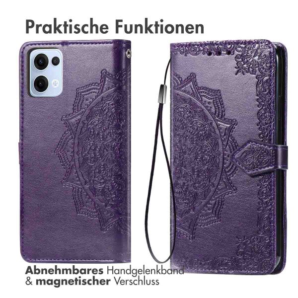 imoshion Mandala Klapphülle Oppo Reno 13 - Violett