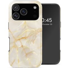 Selencia Vivid Rückabdeckung mit MagSafe Apple iPhone 18 Pro Max / 17 Pro Max - Golden Beige Marble