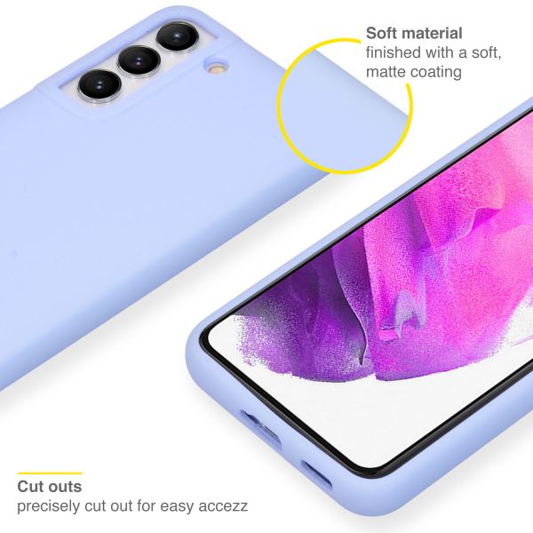 Accezz Liquid Silikoncase für das Samsung Galaxy S22 - Violett