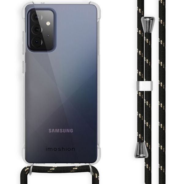 imoshion Backcover mit Band Samsung Galaxy A72 - Schwarz / Gold