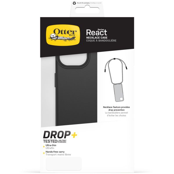 OtterBox React Necklace MagSafe für das iPhone 15 - Schwarz