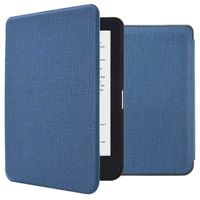 imoshion Canvas Sleepcover Klapphülle Kobo Clara HD - Dunkelblau