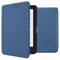 imoshion Canvas Sleepcover Klapphülle für das Kobo Clara HD - Dunkelblau