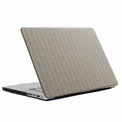 Selencia Cover mit gewebter Oberfläche für das Apple MacBook Pro 16 Zoll (2021 / 2023 M3 chip / 2024 M4 chip) - A2485 / A2780 / A2991 / A3186 / A3403 - Taupe