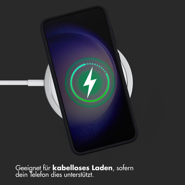 Accezz Liquid Silikoncase Samsung Galaxy S23 Plus - Schwarz