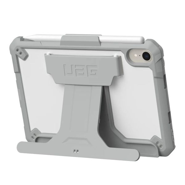 UAG Scout Healthcare backcover mit Ständer und Strap für das iPad Mini 6 (2021) / iPad Mini 7 (2024) - Weiß / Grau