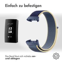 imoshion Nylonarmband für das  Fitbit Charge 3 / 4 - Blau