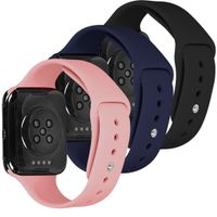 imoshion Silikonband Multipack Oppo Watch 41 mm - Schwarz / Blau/Rosa