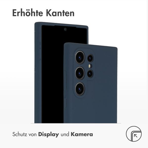 Accezz Liquid Silikoncase Samsung Galaxy S24 Ultra - Dunkelblau
