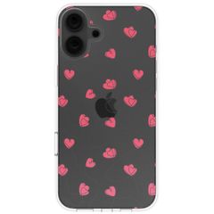 imoshion  Design Hülle für das iPhone 16 - Dusty Rose Connected Hearts