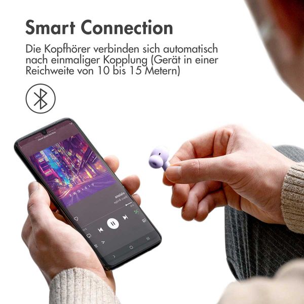 imoshion Aura Pro Kabellose In-Ear-Kopfhörer - Aktive Geräuschunterdrückung (ANC) - Lavender Lilac
