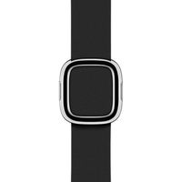 Apple Leather Band Modern Buckle für das  Apple Watch Series 1 t/m 9 / SE (38/40/41 mm) | Series 10 / 11 (42 mm) - Größe S - Black