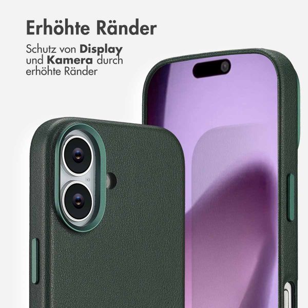 Accezz MagSafe Leather Backcover Apple iPhone 17 - Cedar Green