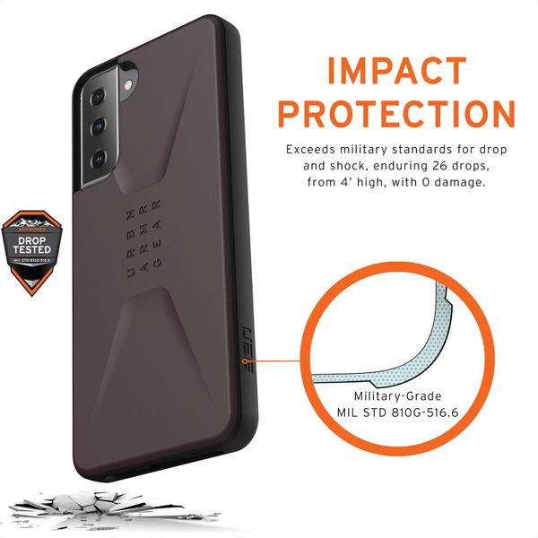 UAG Civilian Backcover für das Samsung Galaxy S21 - Eggplant