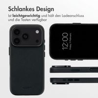 Accezz MagSafe Leather Backcover Apple iPhone 18 Pro Max / 17 Pro Max - Onyx Black