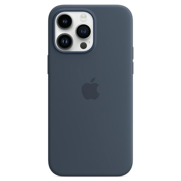 Apple Silikon-Case MagSafe für das iPhone 14 Pro Max - Storm Blue