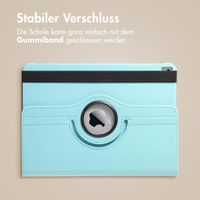 imoshion 360° drehbare Klapphülle Apple iPad 9 (2021) 10.2 Zoll / iPad 8 (2020) 10.2 Zoll / iPad 7 (2019) 10.2 Zoll - Hellblau