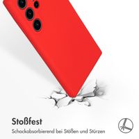 Accezz Liquid Silikoncase für das Samsung Galaxy S24 Ultra - Rot