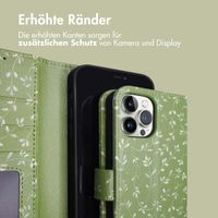 imoshion ﻿Design Klapphülle für das iPhone 12 (Pro) - Green Flowers