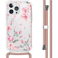 imoshion Design Hülle mit Band Apple iPhone 13 Pro - Blossom Watercolor
