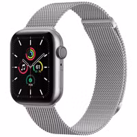 imoshion Magnetisches Milanaise Armband für das  Apple Watch Series 1 - 11 / SE / Ultra (44/45/46/49 mm) - Größe M - Silber