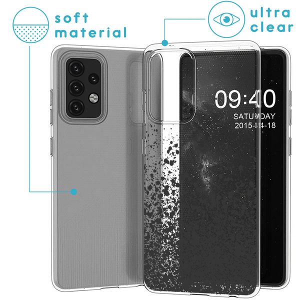 imoshion Design Hülle Samsung Galaxy A52(s) (5G/4G) - Spritzer - Schwarz