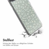 imoshion Design Hülle Apple iPhone SE (2022 / 2020) / 8 / 7 - Smoke Green Flowers
