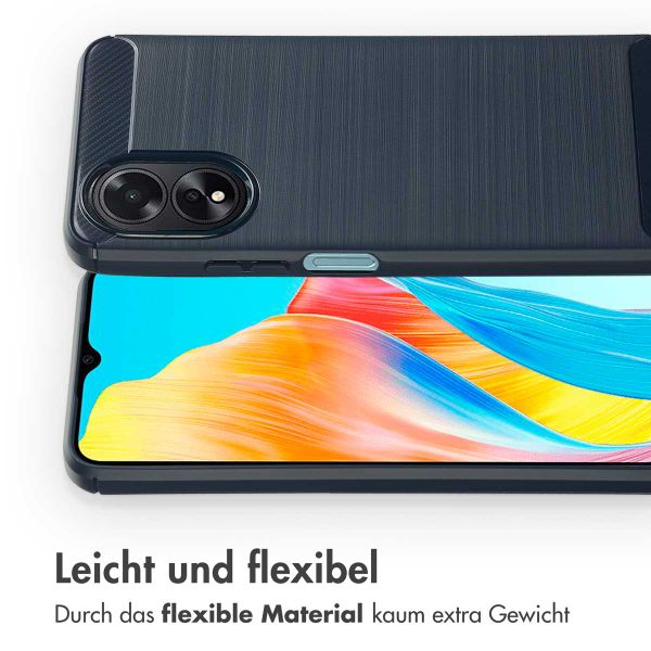 imoshion Brushed Back Cover für das Oppo A18 / Oppo A38 - Dunkelblau