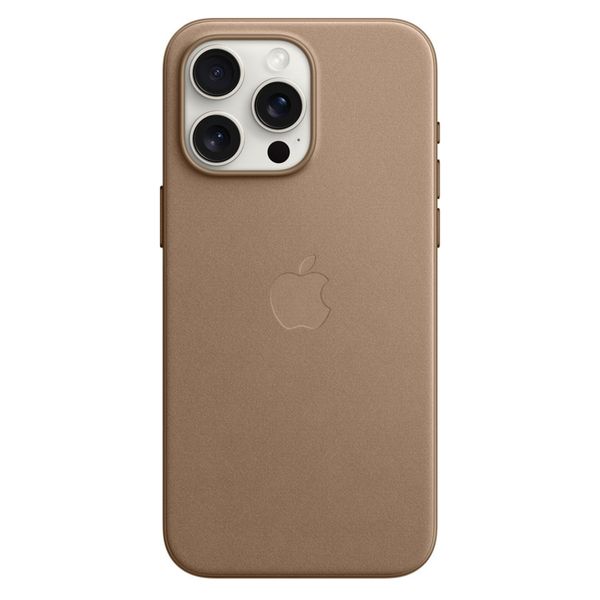 Apple FineWoven Back Cover MagSafe Apple iPhone 15 Pro Max - Taupe