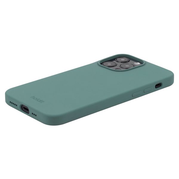 Holdit Silicone Case für das iPhone 14 Pro - Moss Green