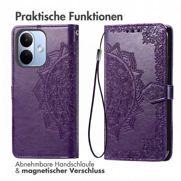 imoshion Mandala Klapphülle Xiaomi Redmi Note 17 Pro - Violett