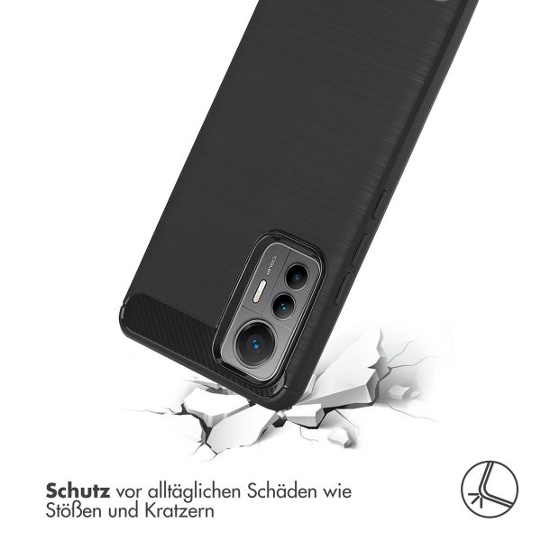 imoshion Brushed Back Cover Xiaomi 12 Lite - Schwarz