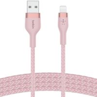 Belkin ﻿Boost↑Charge™ USB-A-zu-Lightning-Kabel aus geflochtenem Silikon - 1 Meter - Rosa