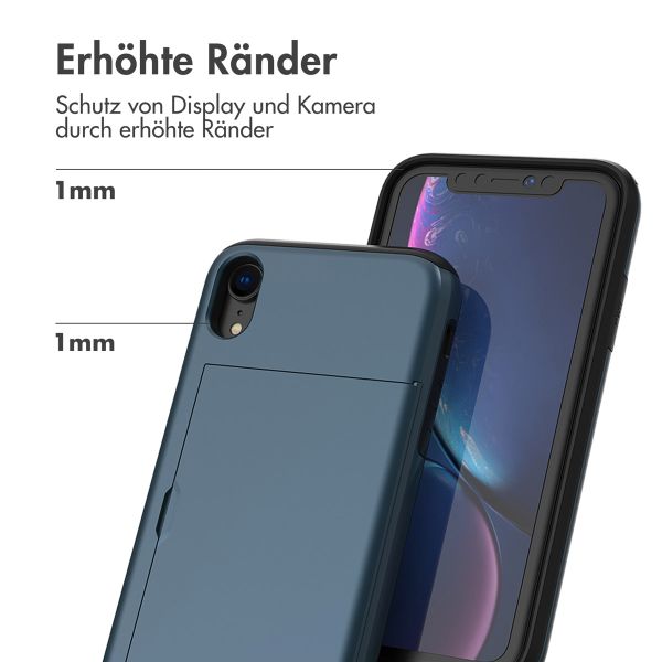 imoshion Backcover mit Kartenfach für das iPhone Xr - Dunkelblau