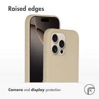 Accezz Liquid Silikoncase mit MagSafe Apple iPhone 16 Pro Max - Stone