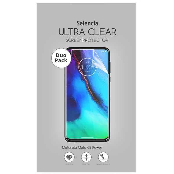 Selencia Duo Pack Screenprotector für das Motorola Moto G8 Power