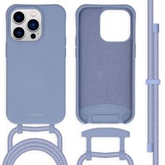 imoshion Color Backcover mit abtrennbarem Band Apple iPhone 14 Pro - Ash Blue
