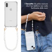 imoshion Back Cover mit Band + Armband Apple iPhone X / Xs - Perlenherzen