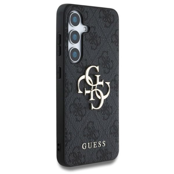 Guess 4G Metal Logo Back Cover Samsung Galaxy S25 - Schwarz