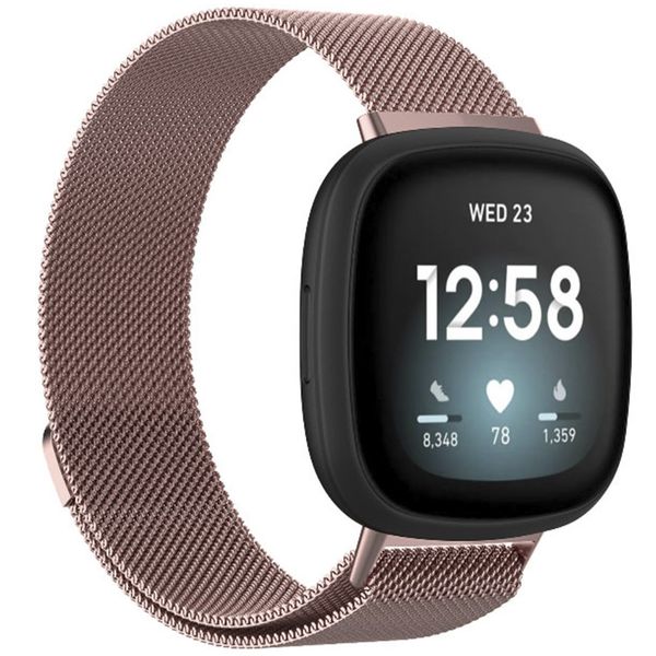 imoshion Milanese Watch Armband Fitbit Versa 4 / 3 / Sense (2) - Rosa