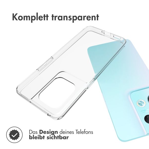 Accezz TPU Clear Cover für das Oppo Reno 8 Pro 5G - Transparent