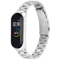 imoshion Edelstahlarmband für das Xiaomi Mi Band 3 / 4 - Silber