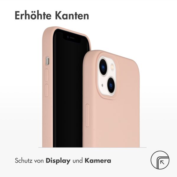 Accezz Liquid Silikoncase für das iPhone 14 Plus - Rosa