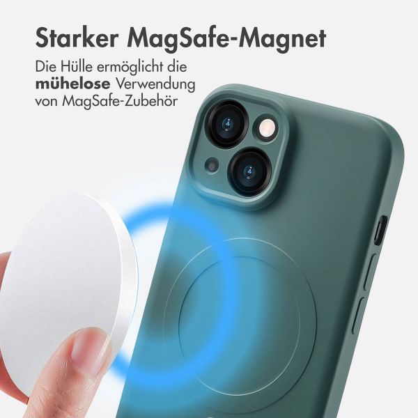 imoshion Color Back Cover mit MagSafe Apple iPhone 15 - Dunkelgrün