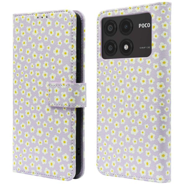 imoshion Design Klapphülle Xiaomi Poco X6 Pro - White Daisy