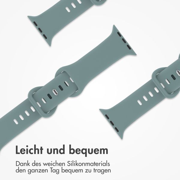 imoshion Silikonband⁺ für die Apple Watch Series 1 bis 10 / SE / Ultra (2) (44/45/46/49 mm) - Cactus - Größe M/L