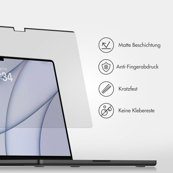 Accezz Magnetische Displayschutzfolie Apple MacBook Air 13 Zoll (2022 / 2024 M3 / 2025 M4 / 2026 M5)