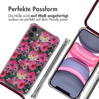 imoshion Design Hülle mit Band Apple iPhone 11 - Flower Water