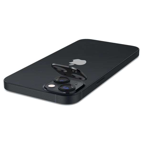 Spigen GLAStR Kameraprotektor aus Glas 2er-Pack für das iPhone 14 / 14 Plus - Schwarz