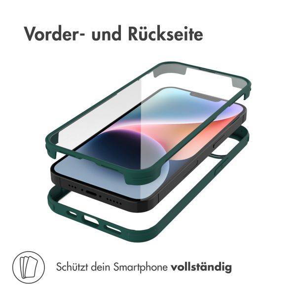 Accezz 360° Rundumschutzhülle für das Apple iPhone 14 Plus - Grün